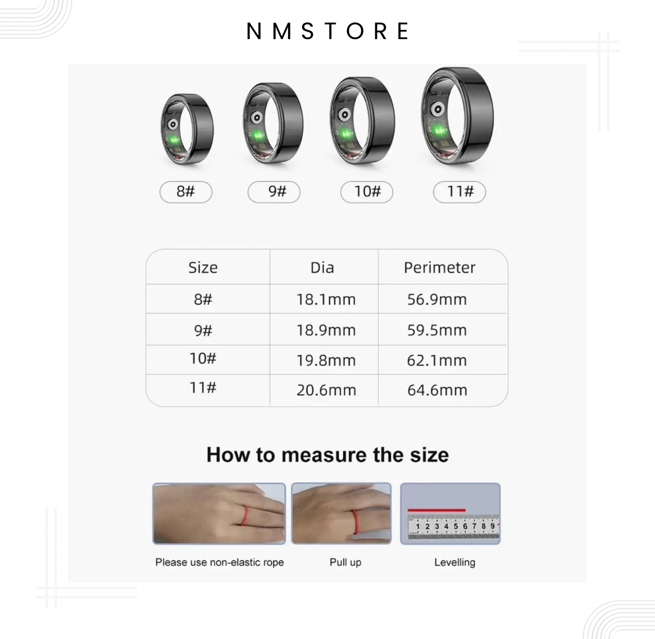 Anillo Rastreador de Salud Multifuncional