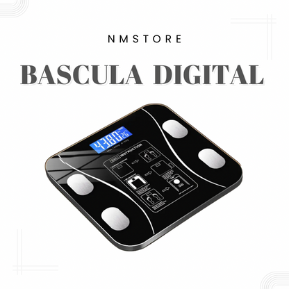 Bascula Digital de Grasa Corporal con Bluetooth