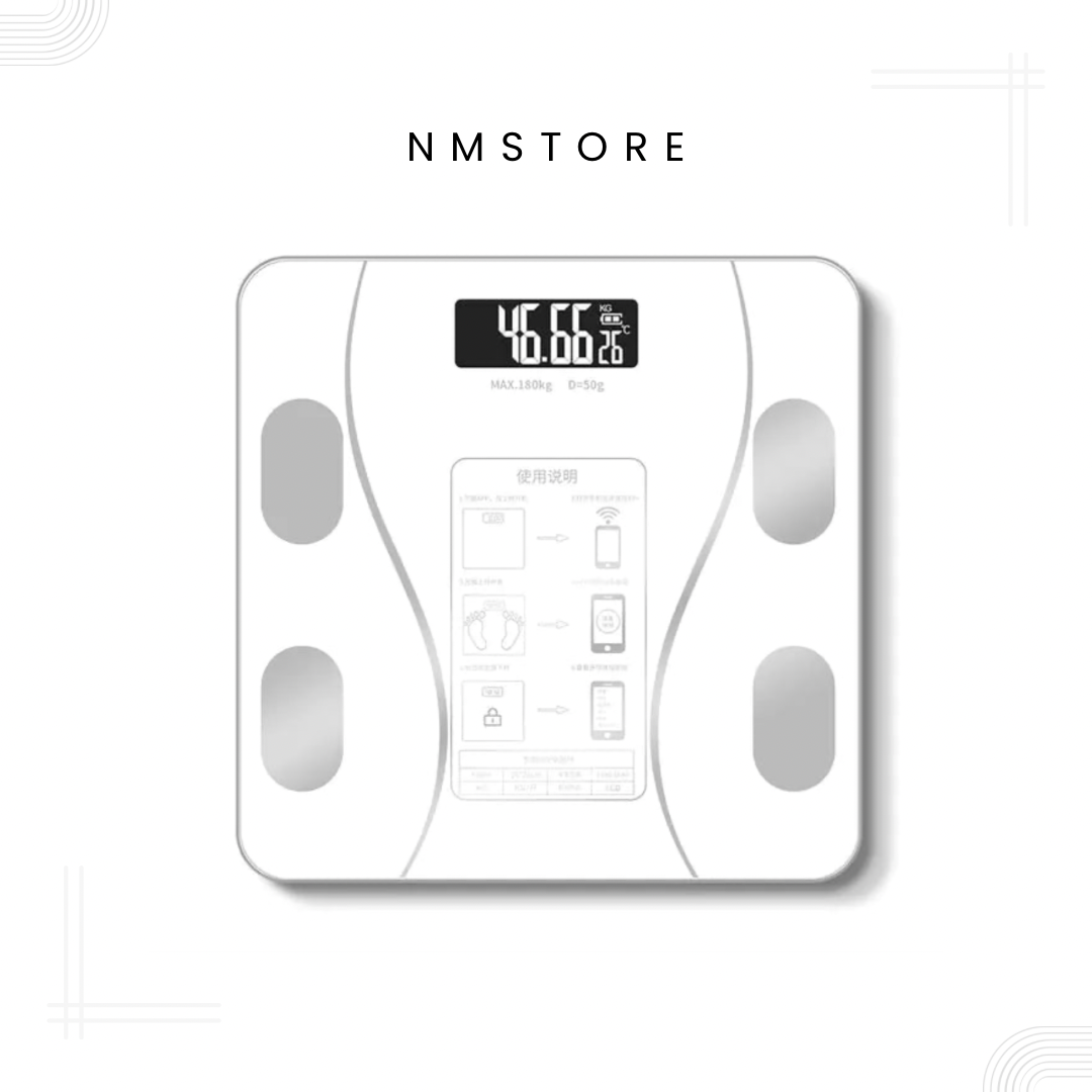 Bascula Digital de Grasa Corporal con Bluetooth
