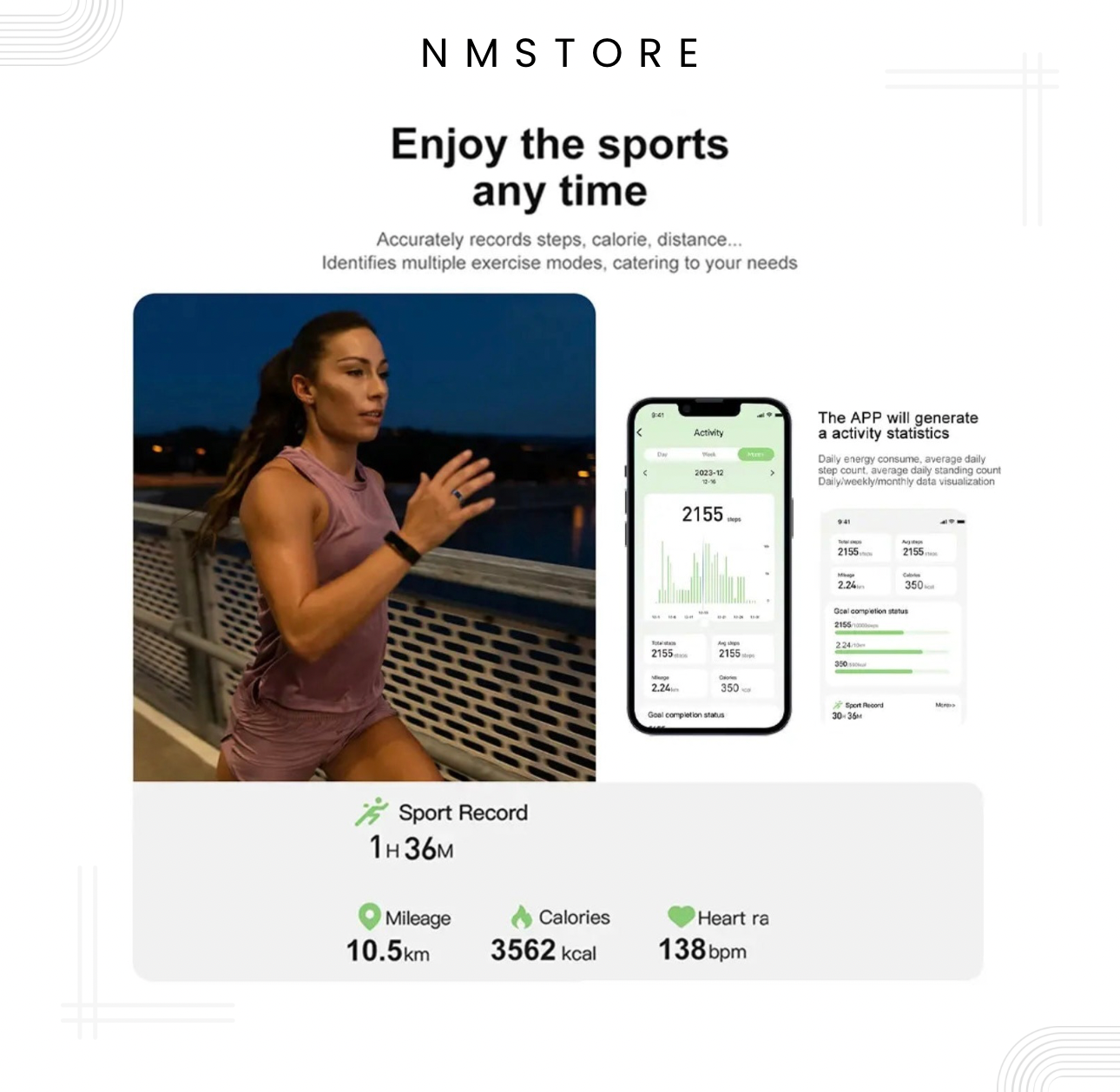 Anillo Rastreador de Salud Multifuncional