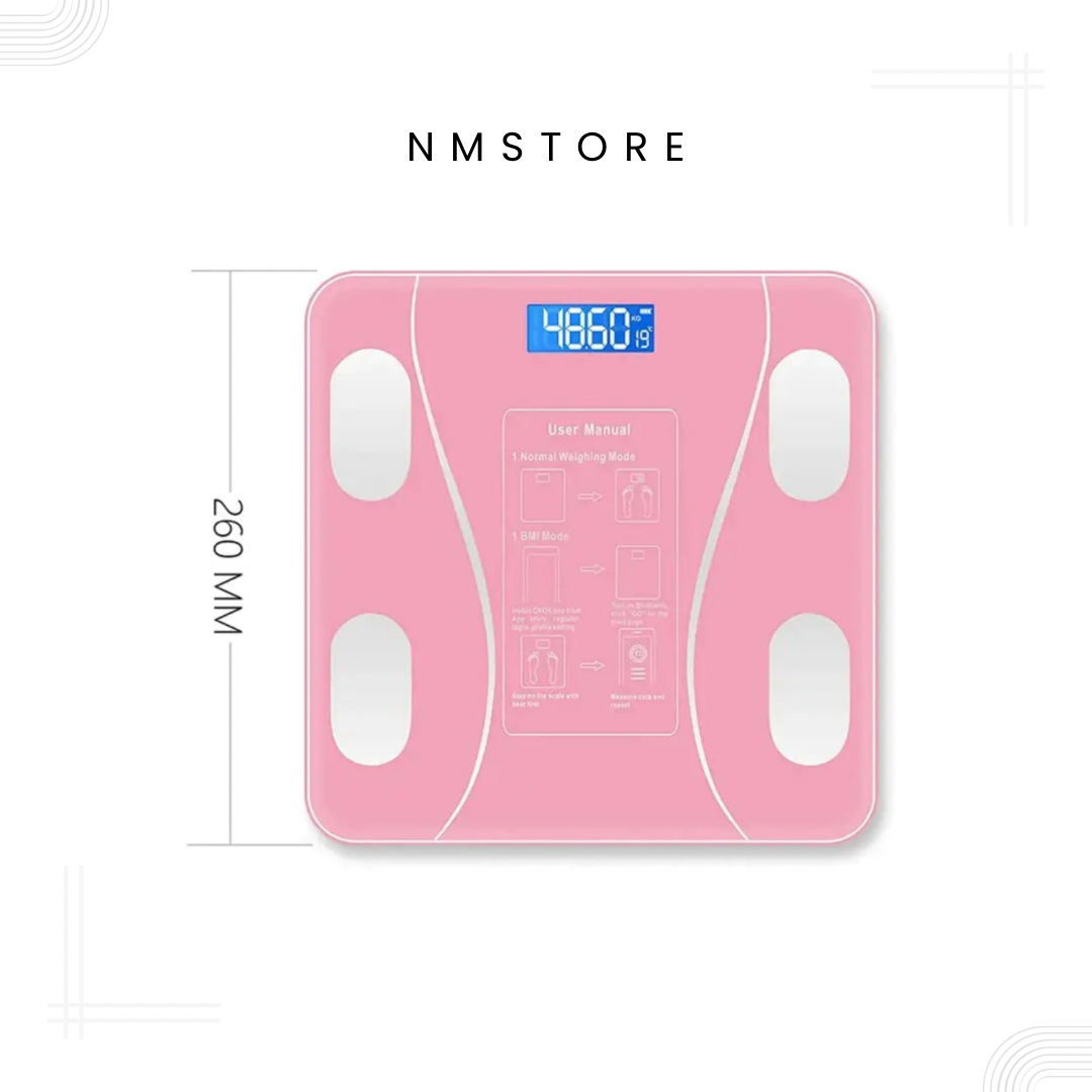Bascula Digital de Grasa Corporal con Bluetooth